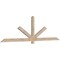 Ekena Millwork Kennewick Smooth Timber Gable Bracket, Douglas Fir, 96"W x 28"H x 1 1/2"D x 3 1/2"F, 7/12 Pitch GBW096X28X0204KEN00SDF - alternate 2
